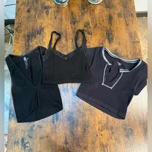 Women’s Urban Outfitters Out from Under bundle of 3 black tops